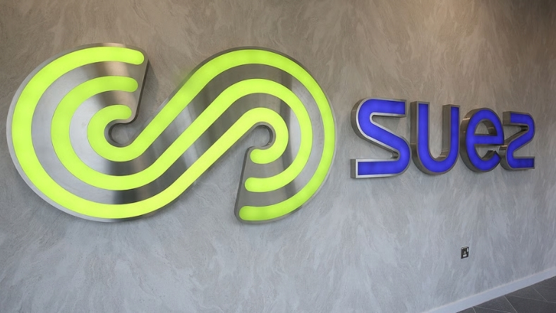 SUEZ corporate logo linked to satellite leak detection strategy